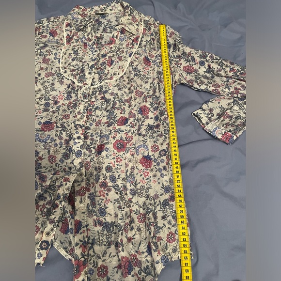 Fittiway Floral Silk blouse - Picture 12 of 15